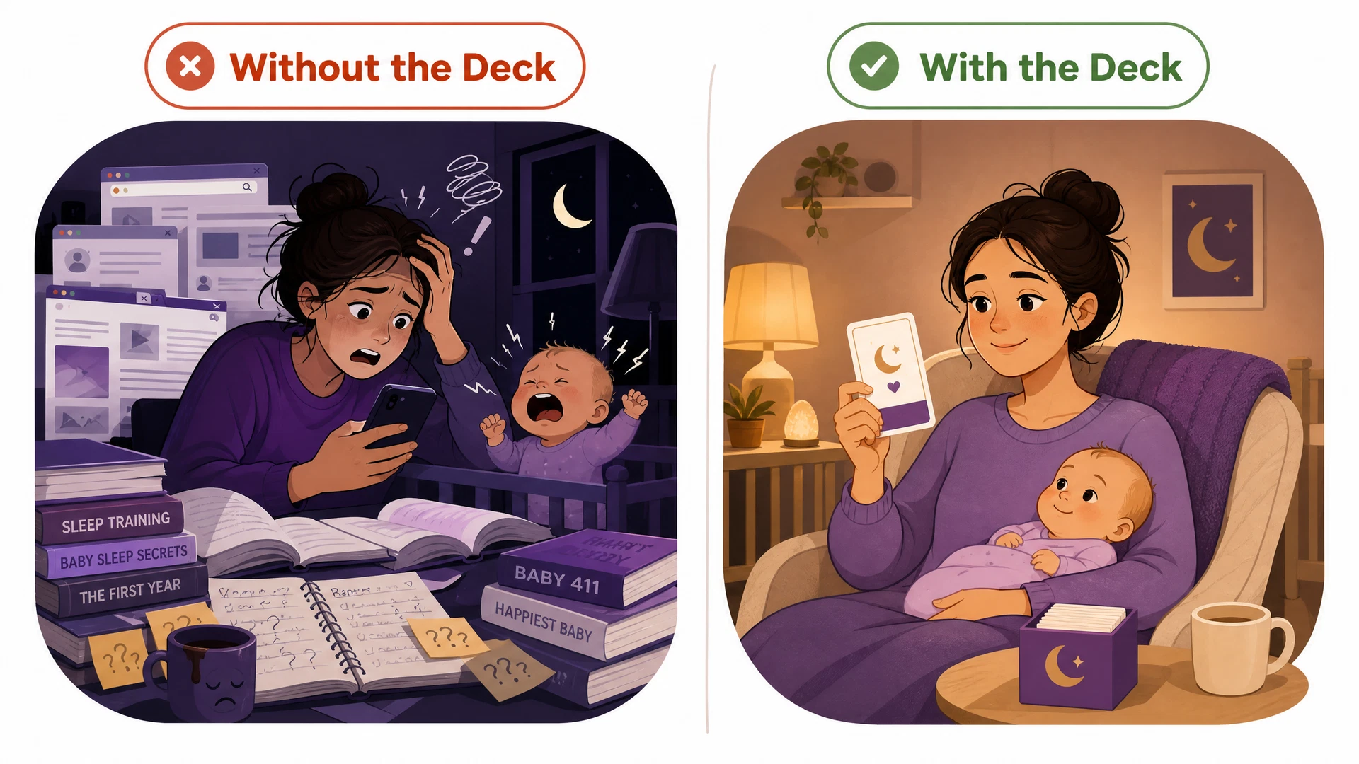 Without the deck vs with the deck comparison